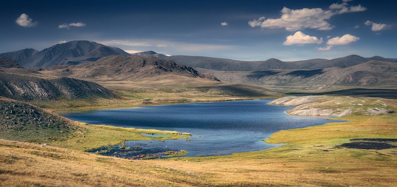 пейзаж, панорама, горы, озеро, алтай, сибирь, природа, путешествия, буйлюкем Просторы Буйлюкема фото превью