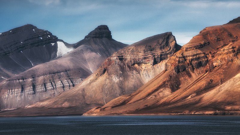 svalbard, spitsbergen, northnorway, islands, polar, arctic, summer Strata фото превью