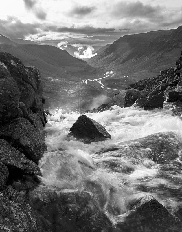 плато путорана, река, горы, таймыр, долина, водопад 7. фото превью