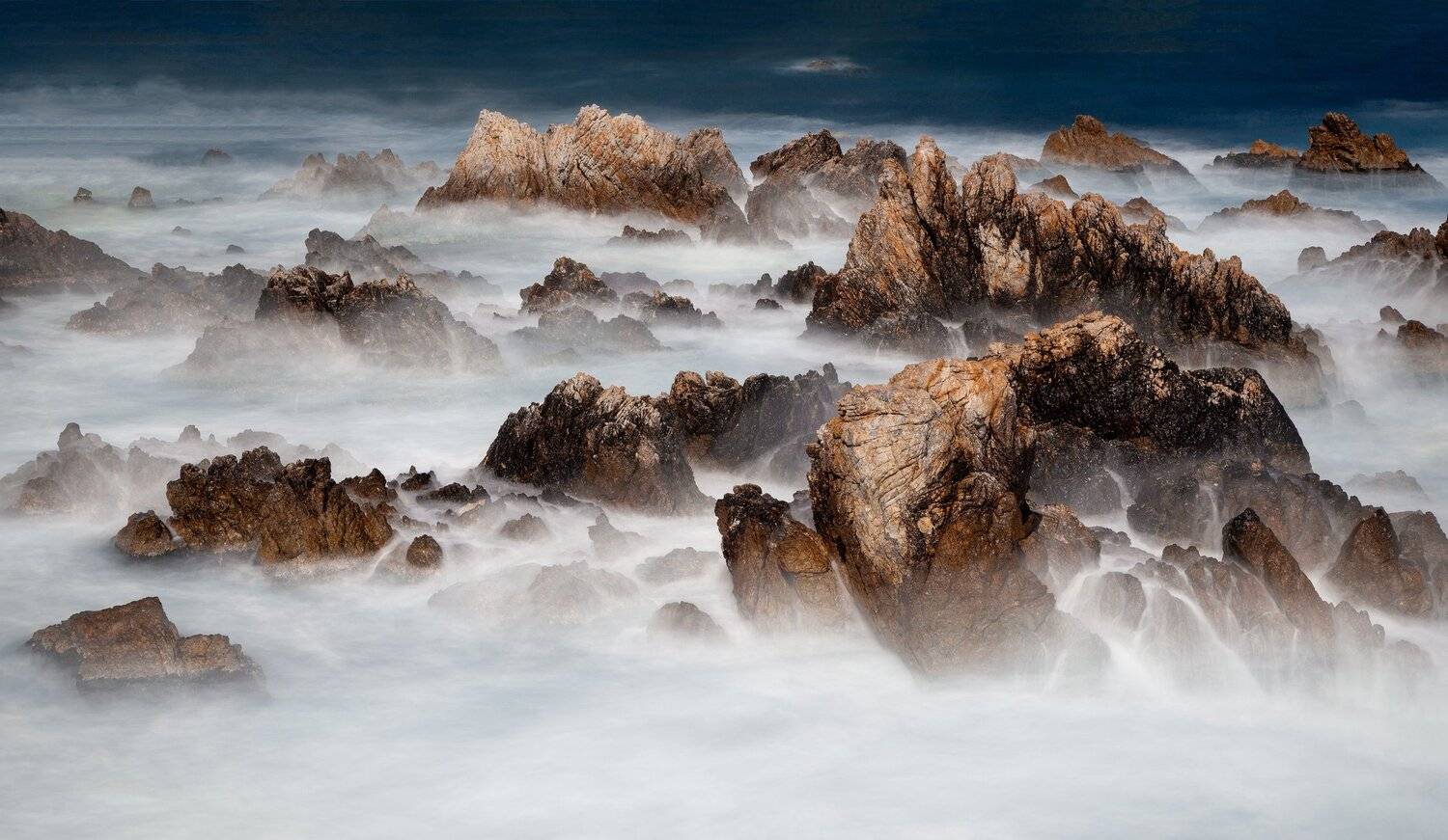 mountains,peak,fog,clouds,wave,seascape,mountain range,rocks, Jaeyoun Ryu