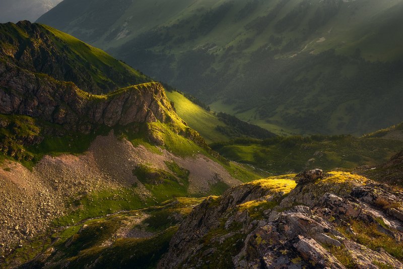 лето, горы, пейзаж, кавказ, архыз Долина реки София фото превью