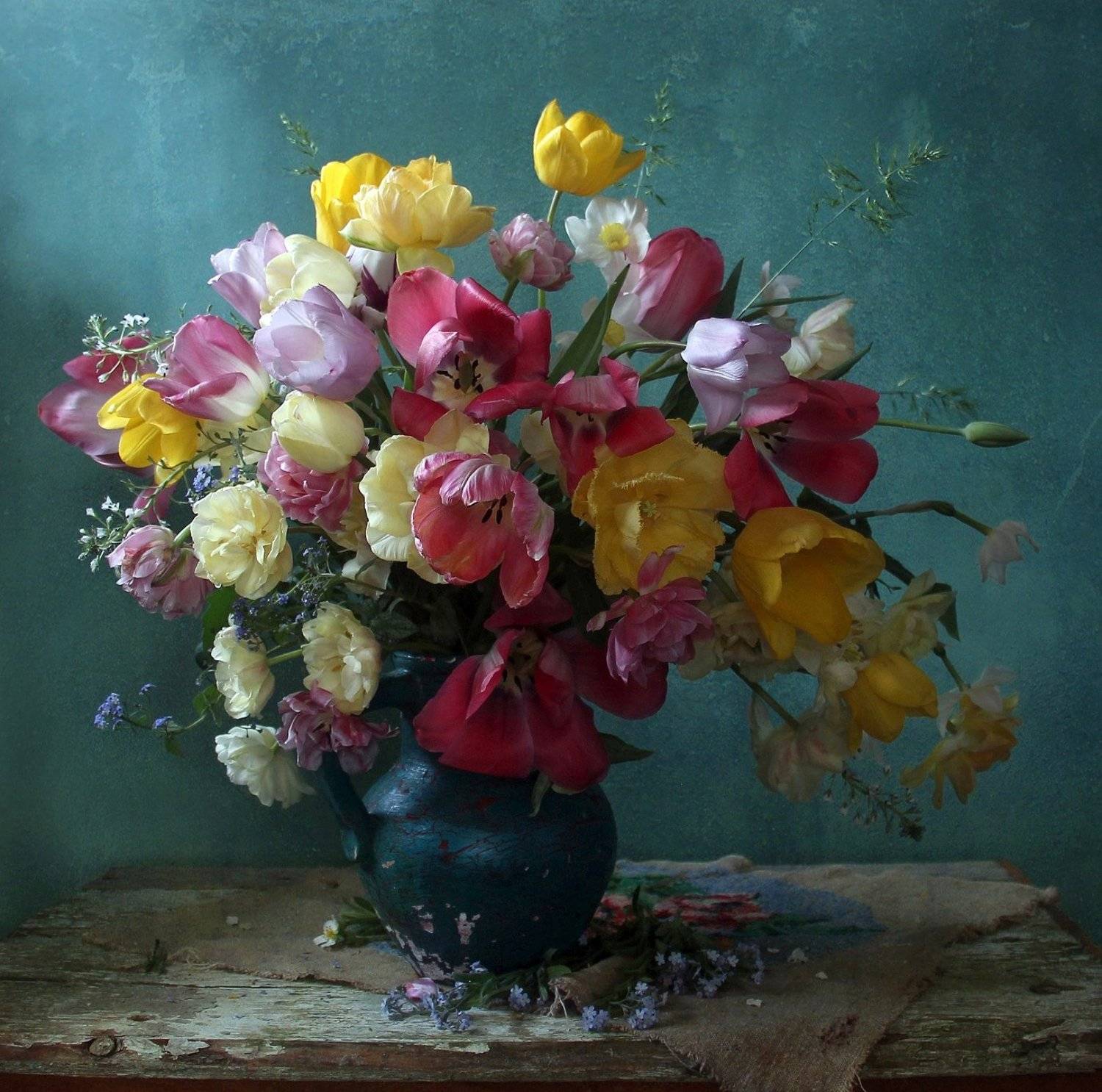 весна, натюрморт, букет цветов, тюльпаны, марина филатова, Марина Филатова