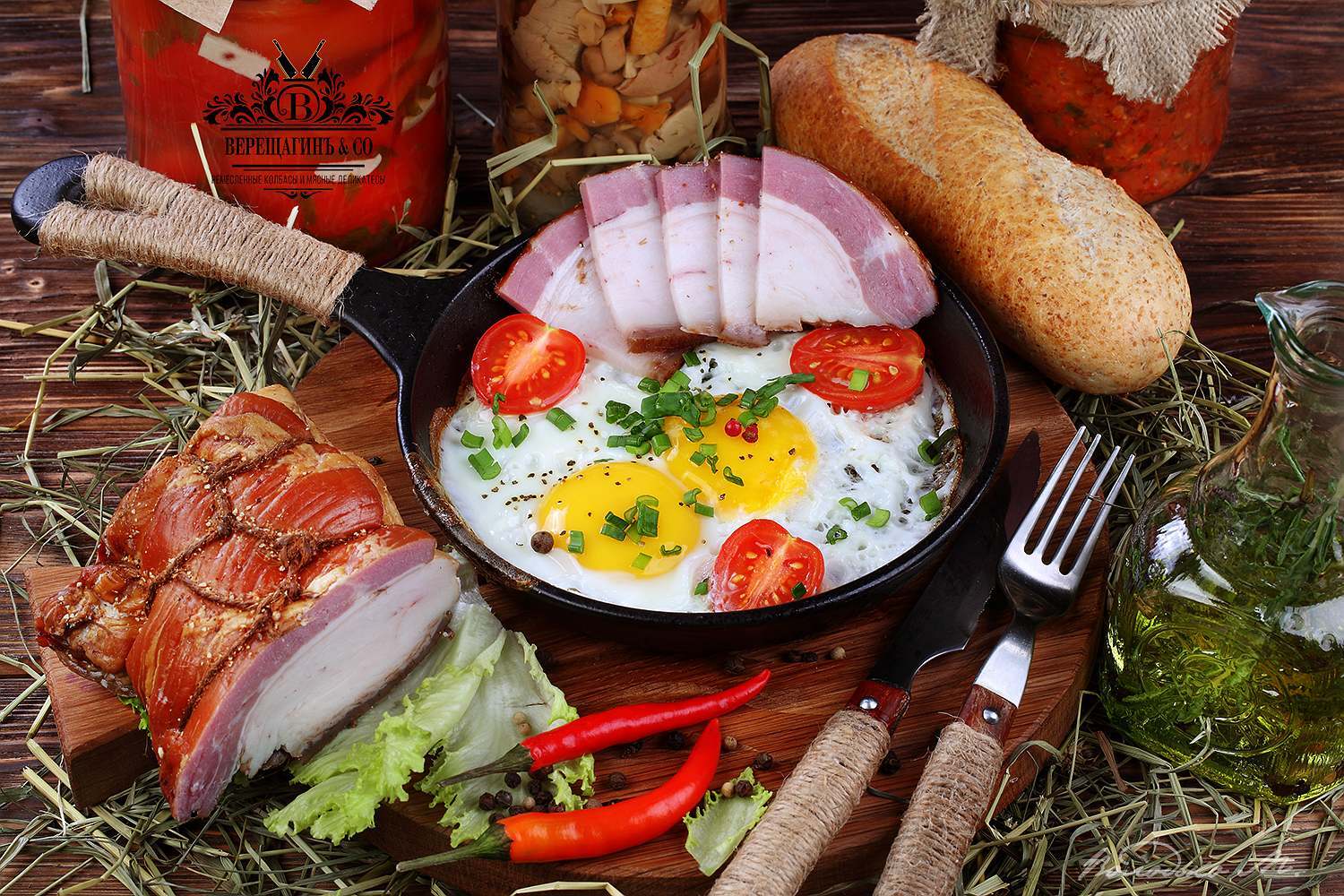 яичница,бекон, Марина Володько