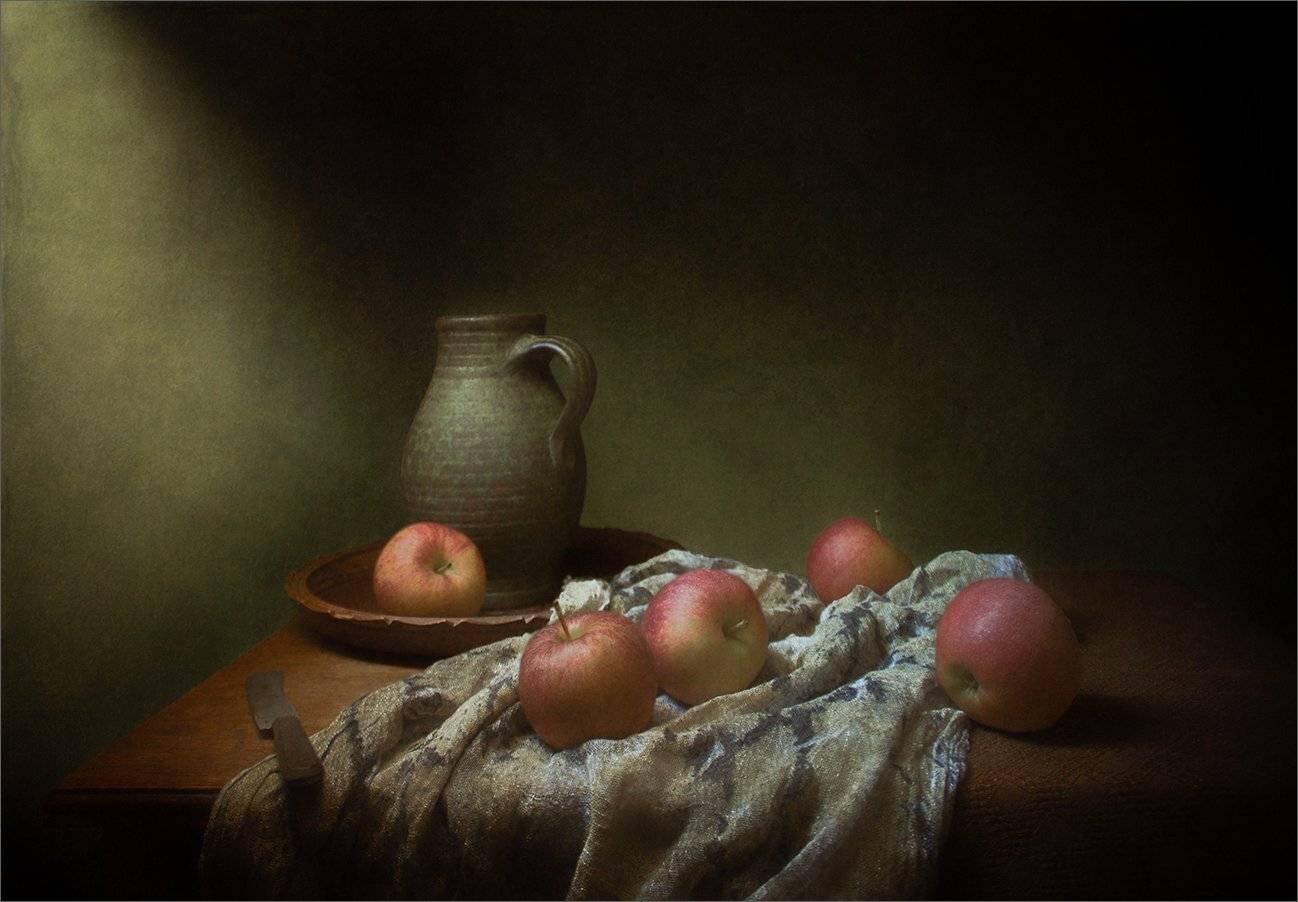 Натюрморт с яблоками. Автор: Stein Georg , Stein Georg