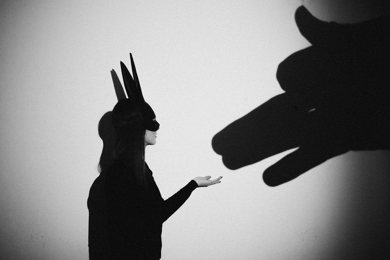 черно-белое  Зайка фото превью