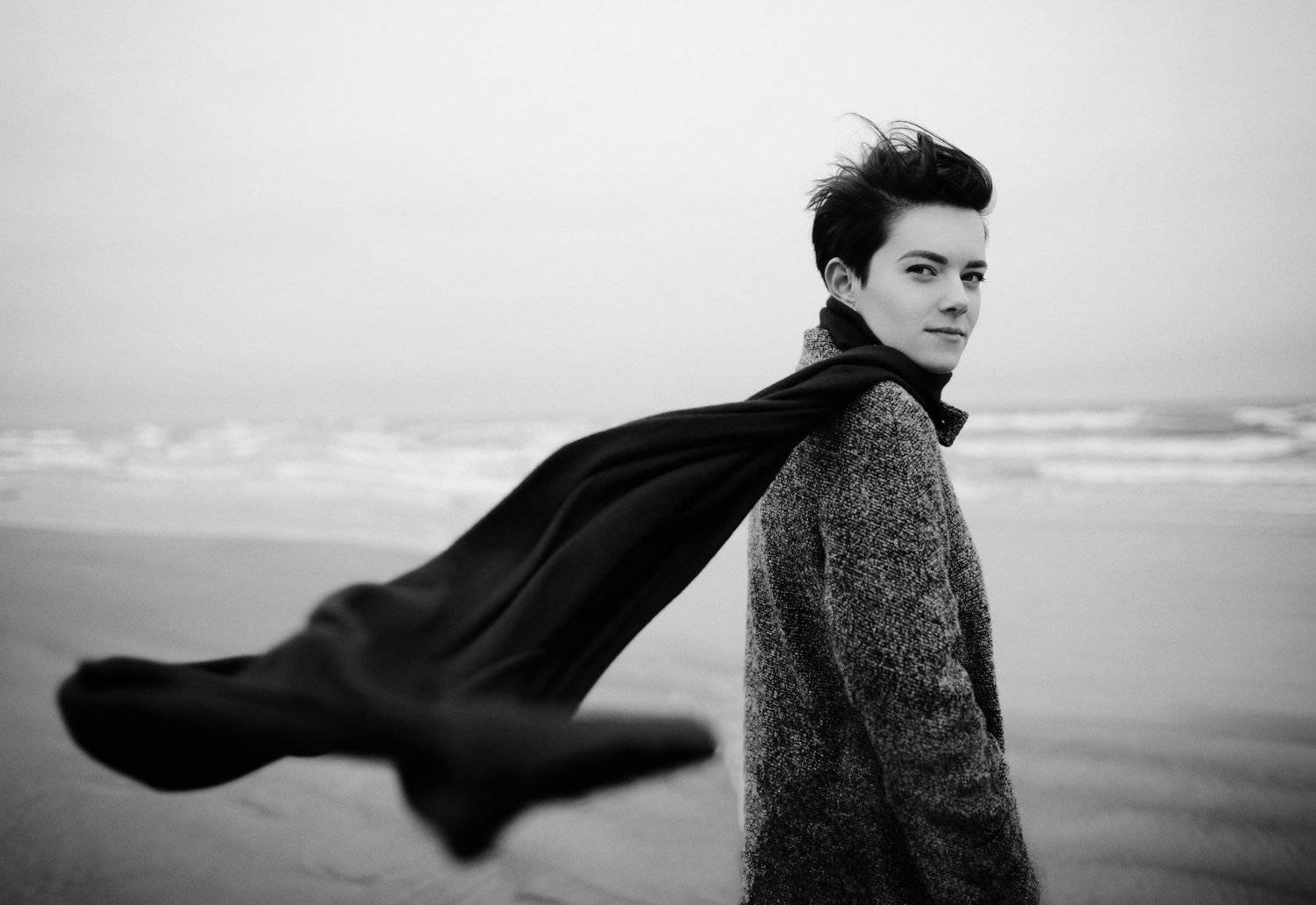 Маленький принц, чб, пляж, Анастасия Волкова