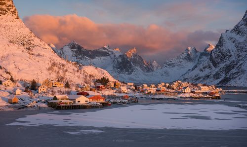 Солнечный рассвет над Рейне...