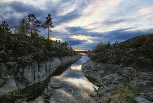 Вечер на Ладожских Шхерах
