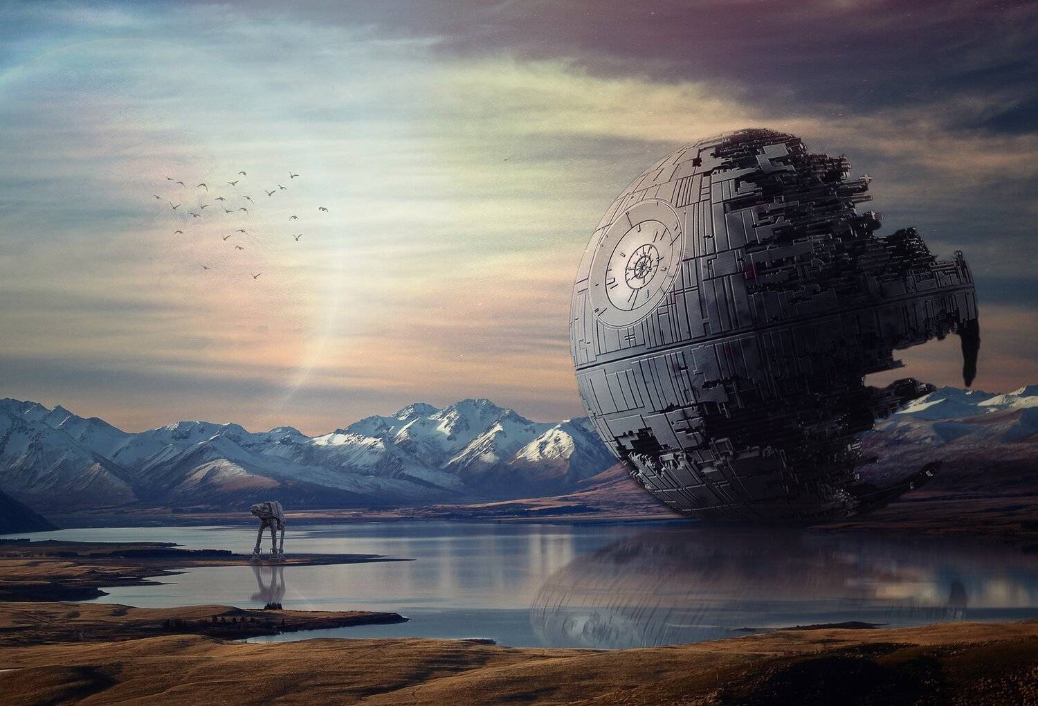 звезда смерти, озеро, звездные войны, Sergii Vidov