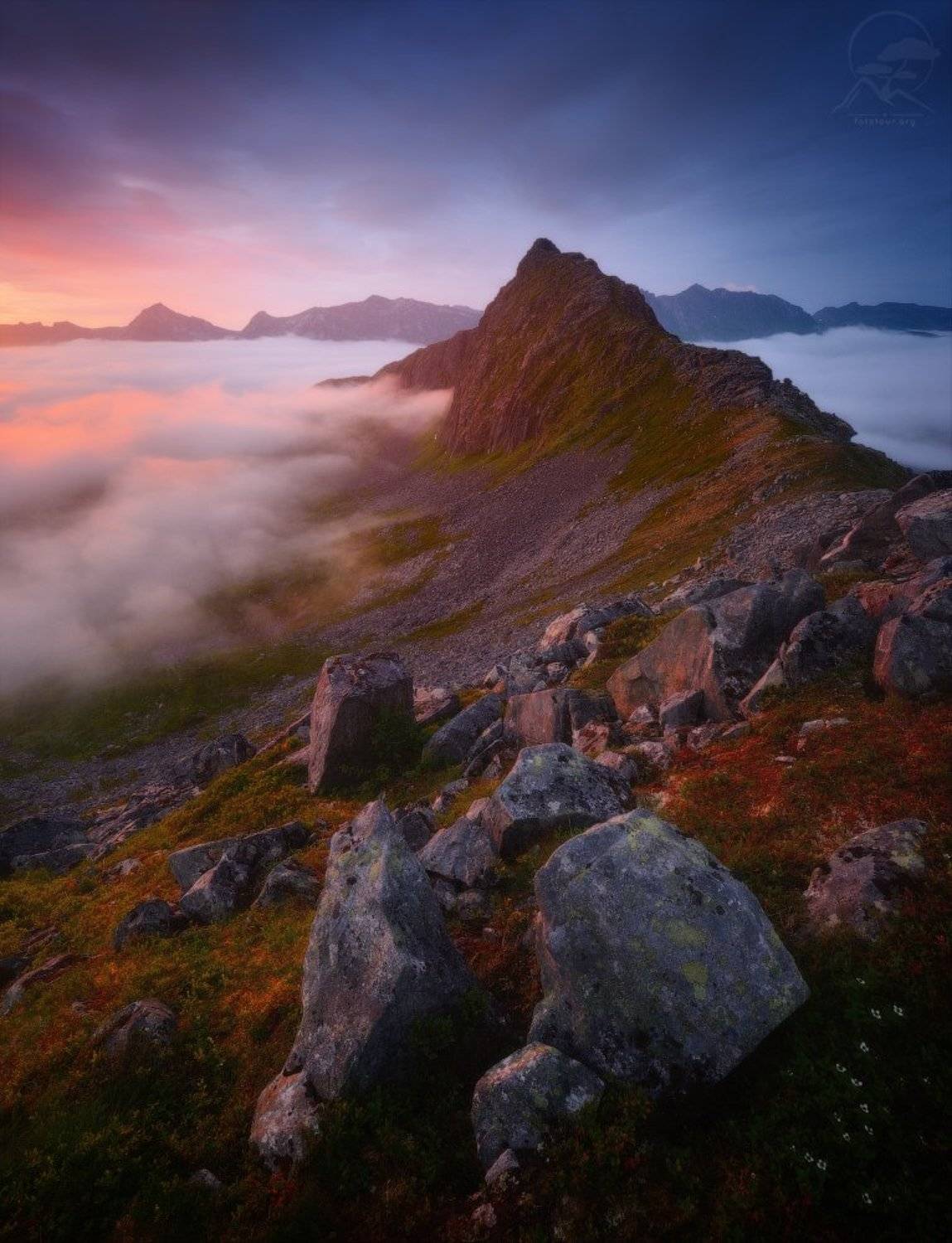 пейзаж, природа, облака, норвегия, сенья, лето, Анатолий Гордиенко