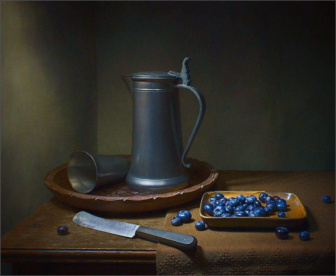 Натюрморт с черникой. Автор: Stein Georg , Stein Georg