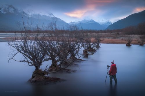 Озеро Wakatipu.