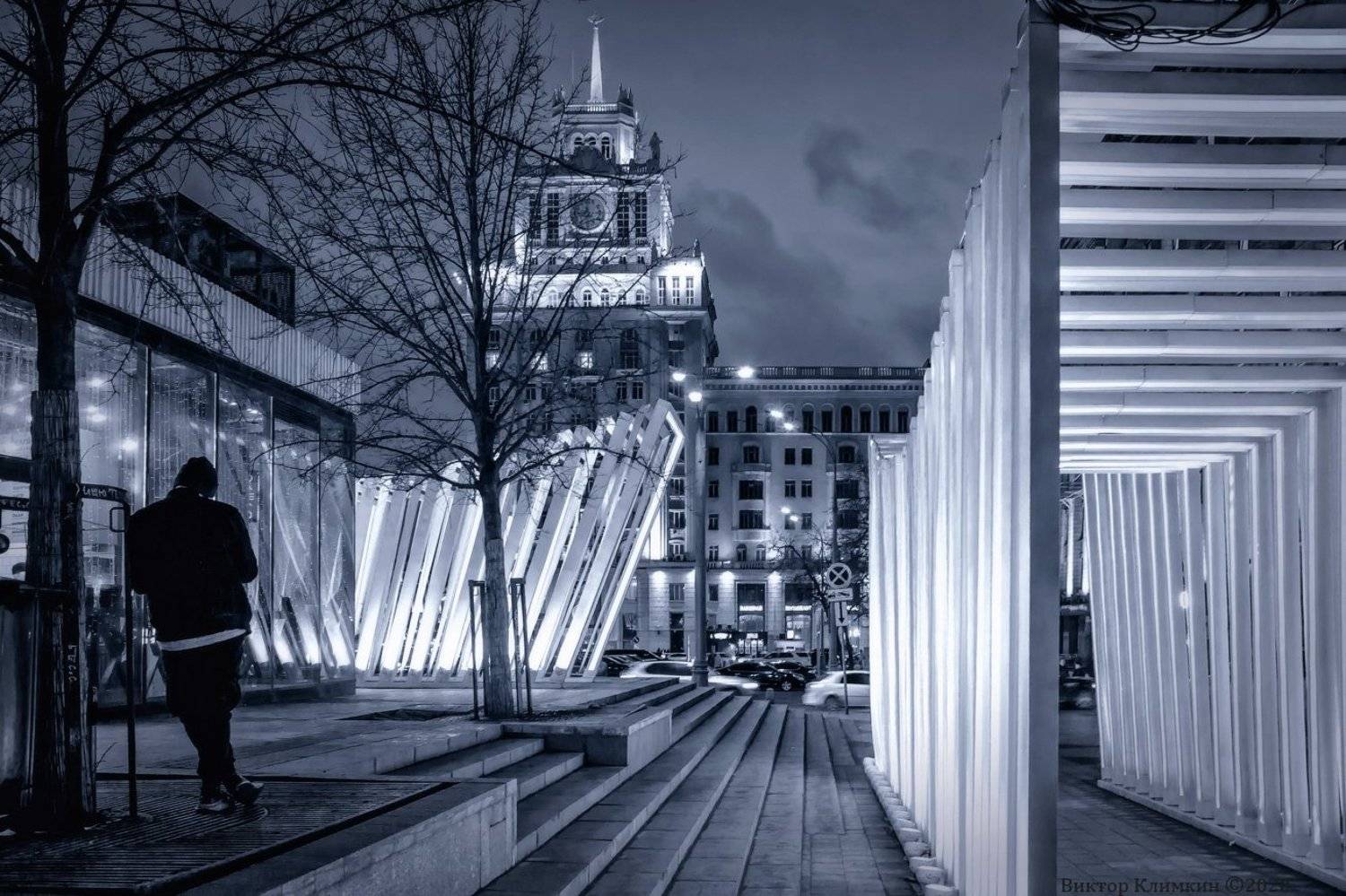 москва, вечер, одинокий, Виктор Климкин
