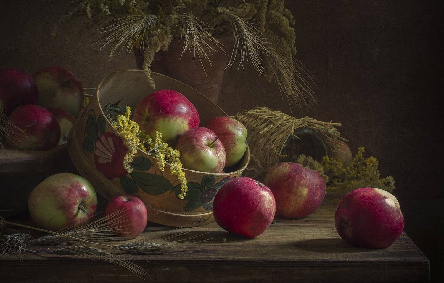 натюрморт,яблоки, Елена Рубинская