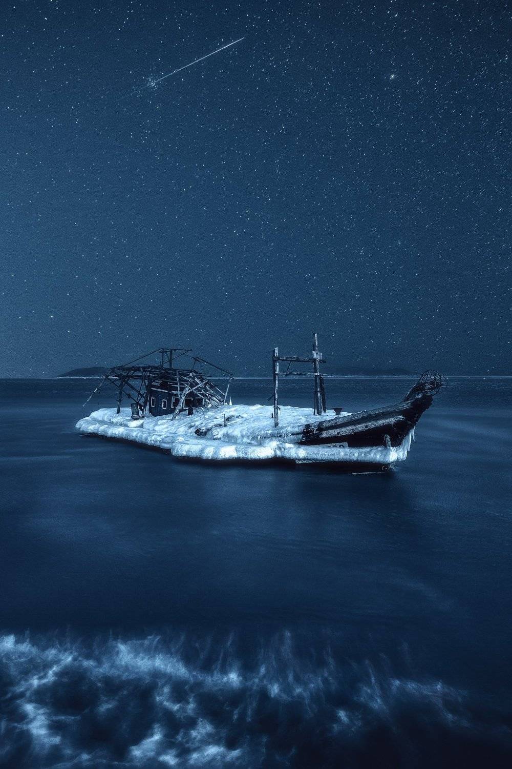 ночь, зима, море, Андрей Кровлин