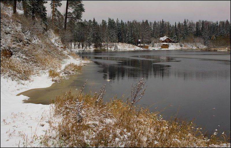 река, оредеж, ноябрь *** фото превью