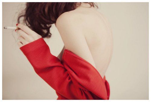 in red.