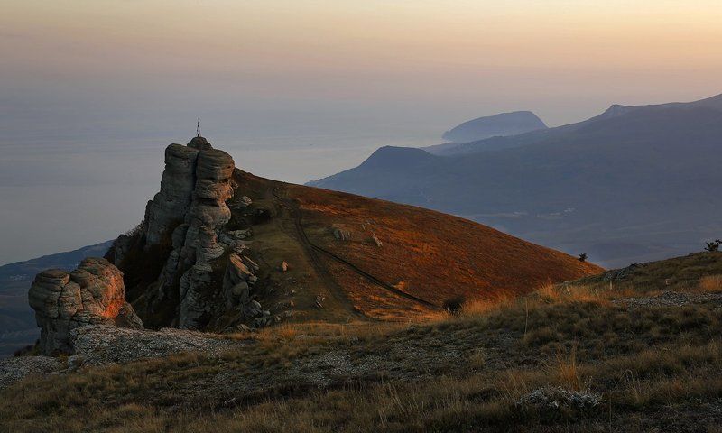 крым, демирджи, вечер, горы, пейзаж, Вечер в горах. фото превью