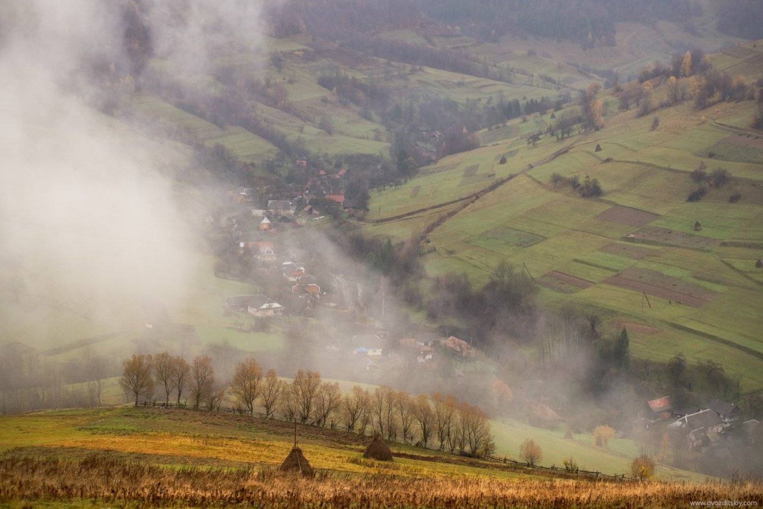 карпаты, непогода, горы, склоны, облака, туман, Гвоздицкий Алексей
