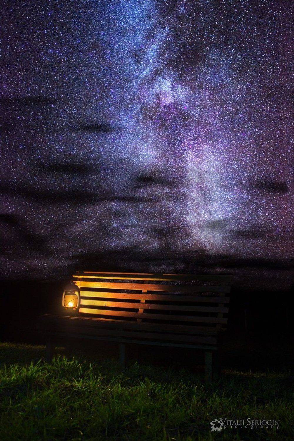 ноч, лампа, галактика, млечный, путь, звёзды, Vitalijus Serioginas