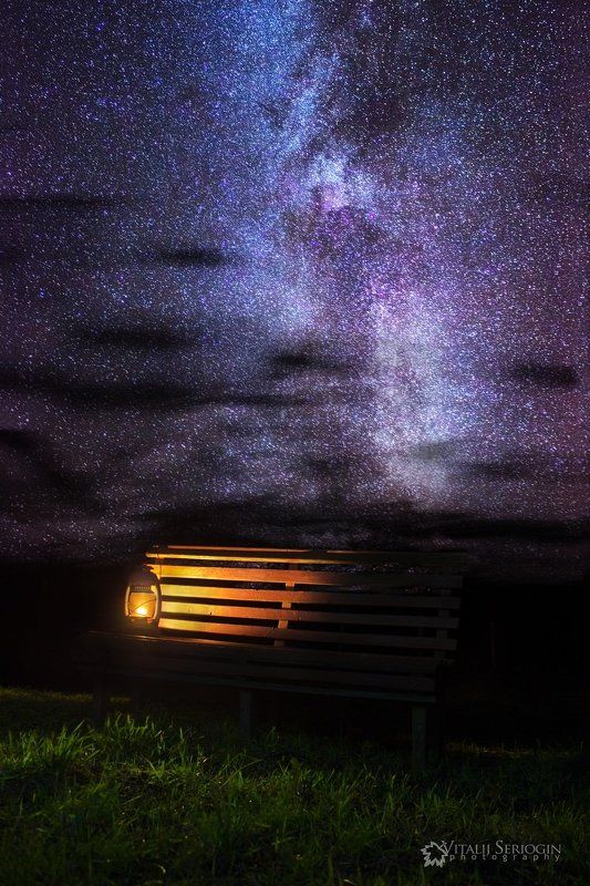 ноч, лампа, галактика, млечный, путь, звёзды Ночные светилы фото превью