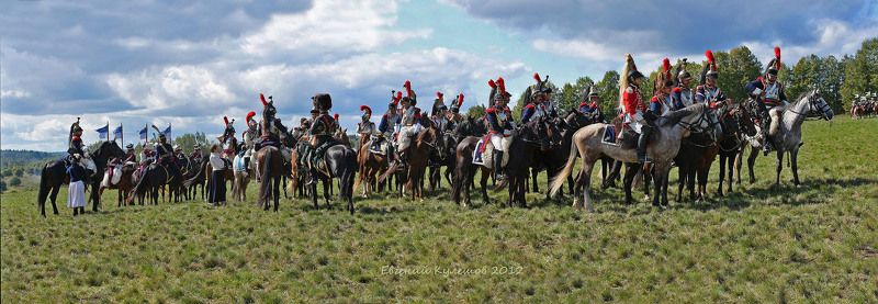 1812, бородино, бородинская панорама, военно-историческая, реконструкция, бой, баталия, кирасиры, карабинеры, конница,  кулешов евгений, евгений кулешов Бородино. Французская конница. фото превью
