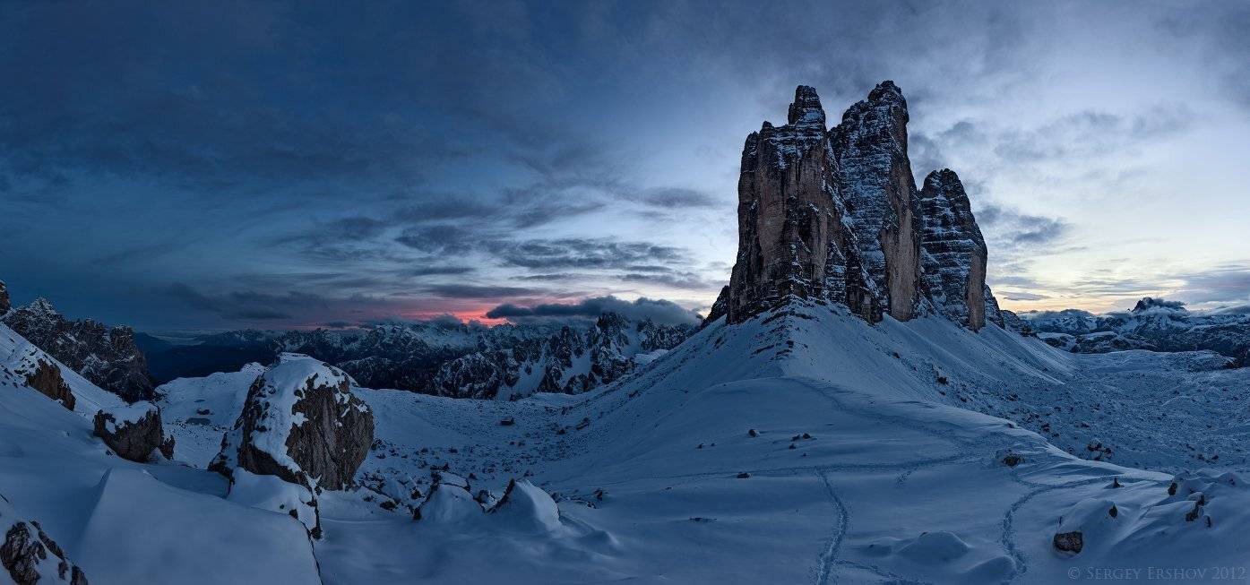 доломиты, доломитовые альпы, италия, tre cime di lavaredo, Сергей Ершов