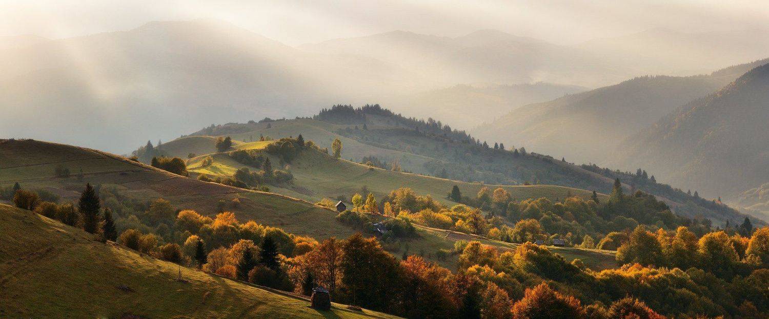 карпаты, осень, вечер, закат, Алексей Угальников