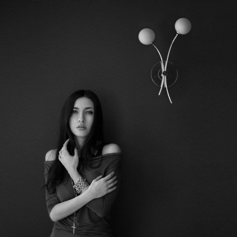 портрет, девушка, фотограф пенкин александр, чб фото *** фото превью