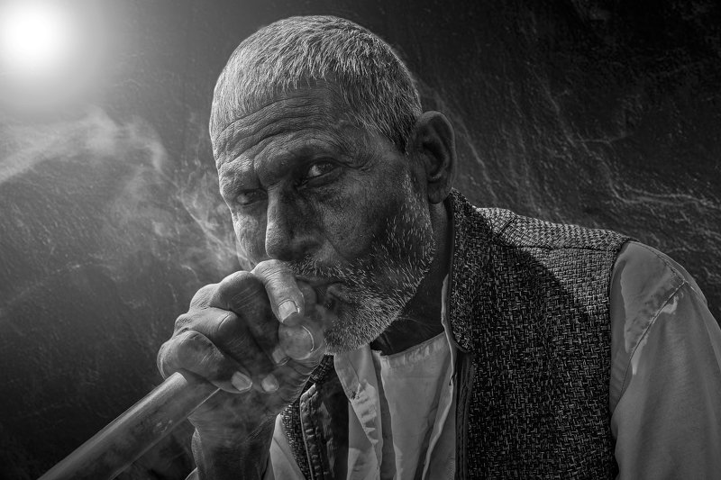 #black&white #oldman #smoking #gaze #pipe #smokingpipe Smoking фото превью