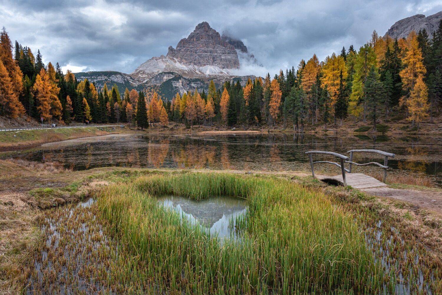 Italy, Lago di Antorno, Mountains, Landscape, Autumn, Sylwia Grabinska