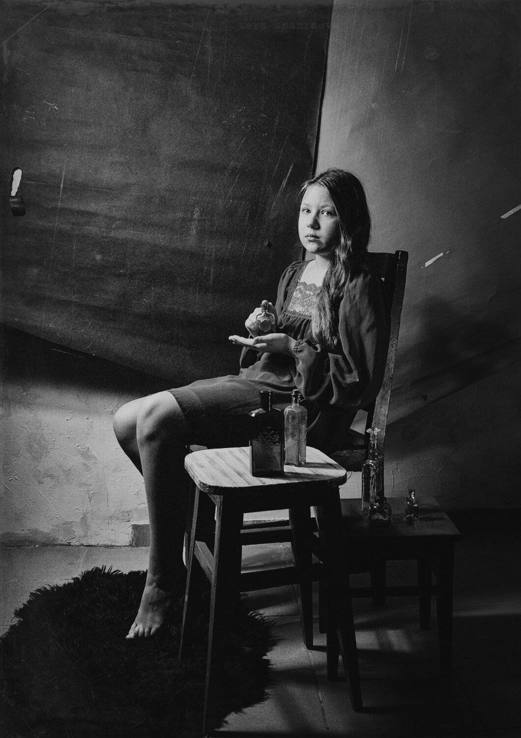 чернобелая фотография девочка  вера шамраева, Вера Шамраева