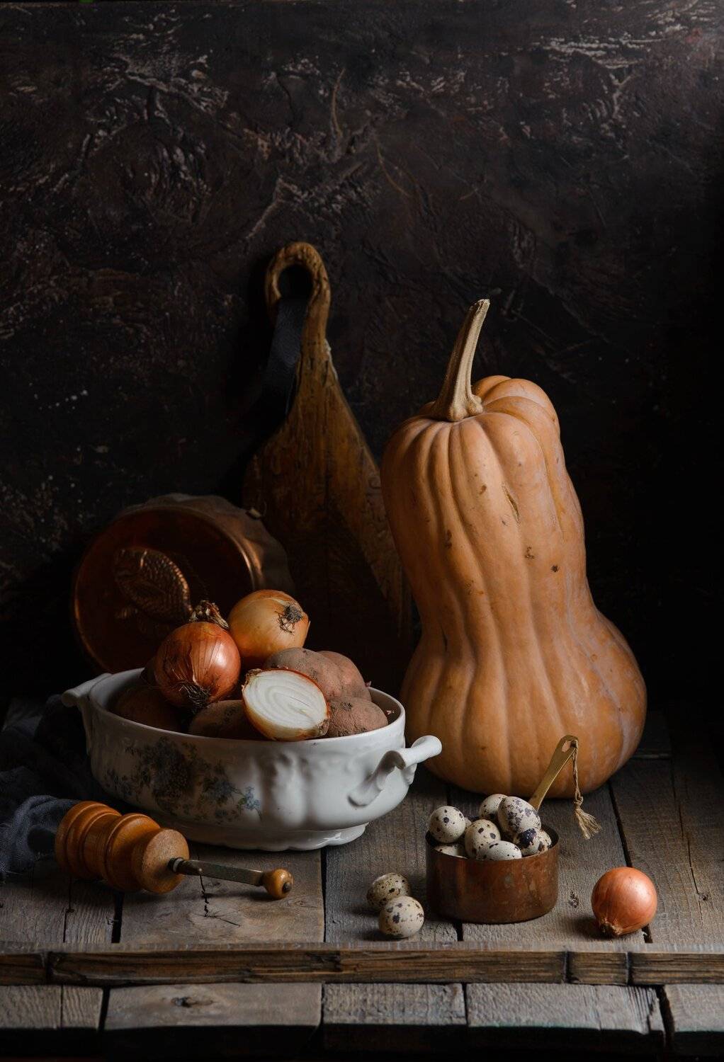 тыквы, лук, яйца, кухня, еда, fashionfoodfoto