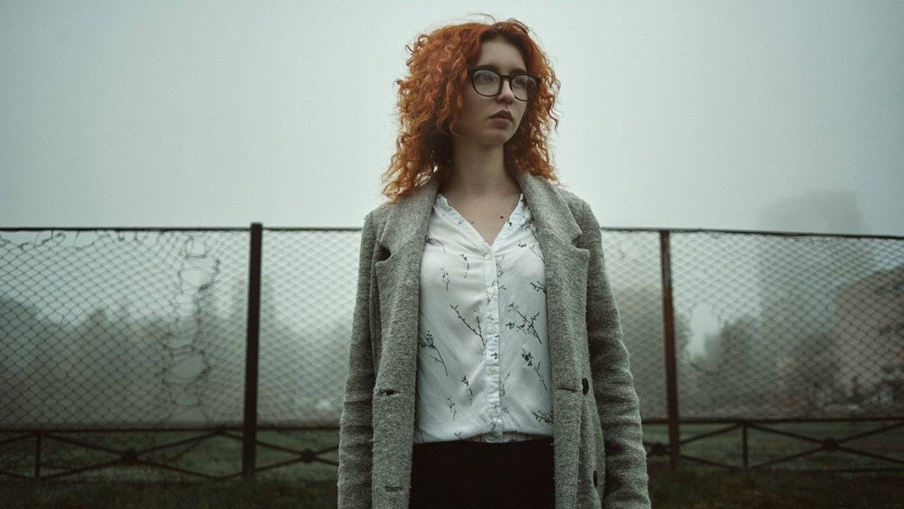 девушка, портрет, фото, город, осень, туман, tfp, Ведь Денис