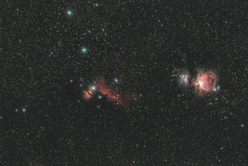 astrophotography Wide field on Orion Constellation фото превью