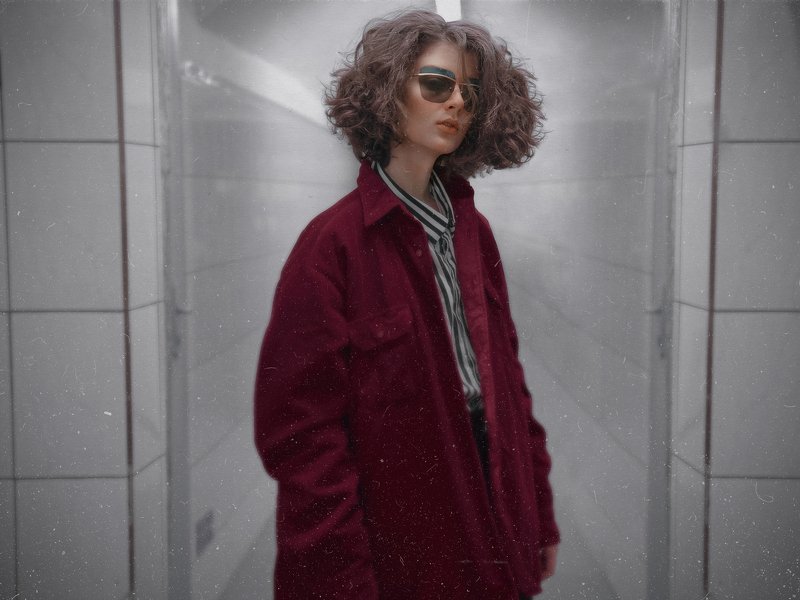 Стиль, мода, метро, люди, портрет, транспорт, вагон, девушка, спб  фото превью