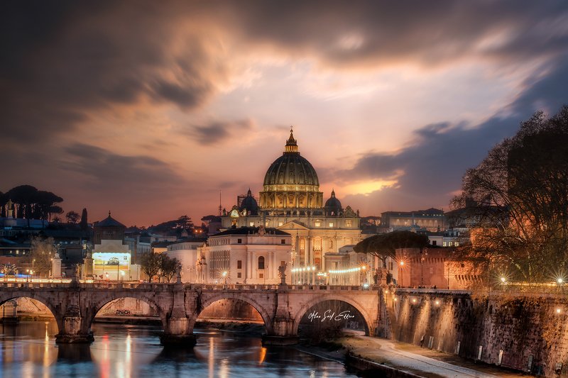 rome vatican architecture cityscape Rain in Rome фото превью