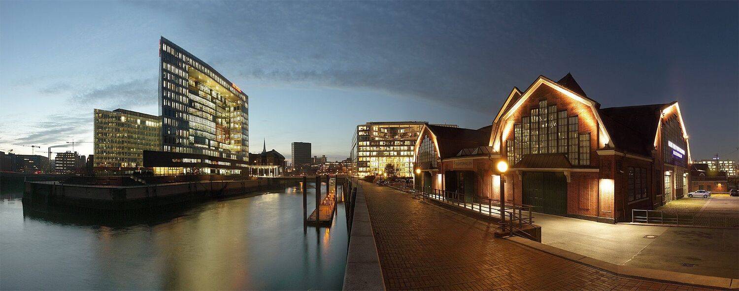 гамбург,канал,вечер, Игорь Дубровский