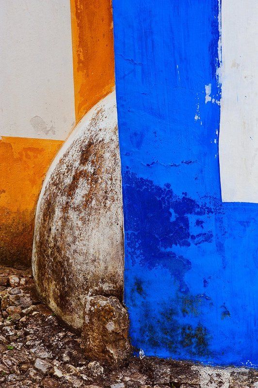 portugal, obidos, acid, colors, black, cat Obidos фото превью