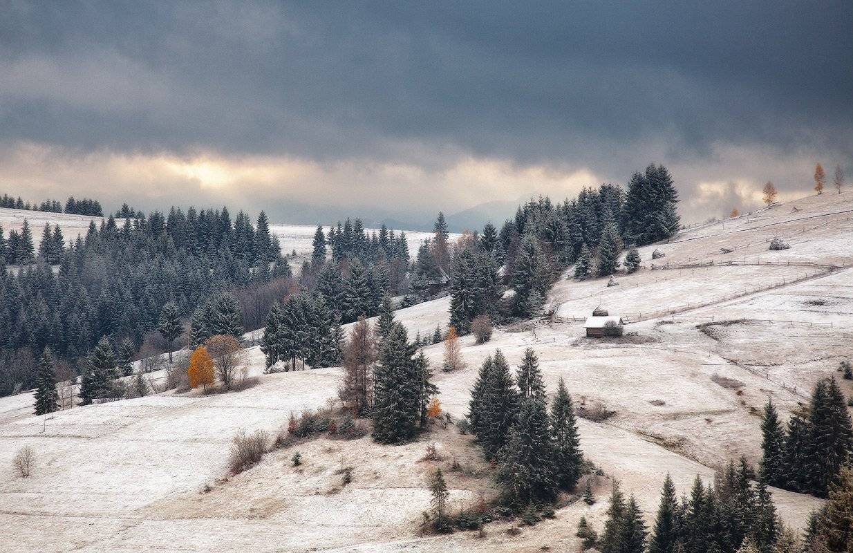 карпаты, ноябрь, осень, снег, Вейзе Максим