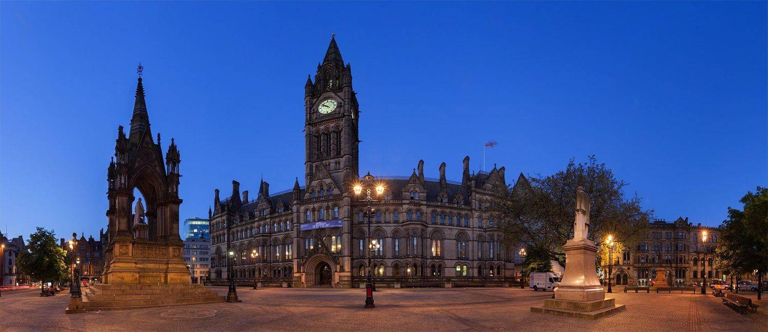 uk, england, manchester, town hall, blue hour, Alex Darkside