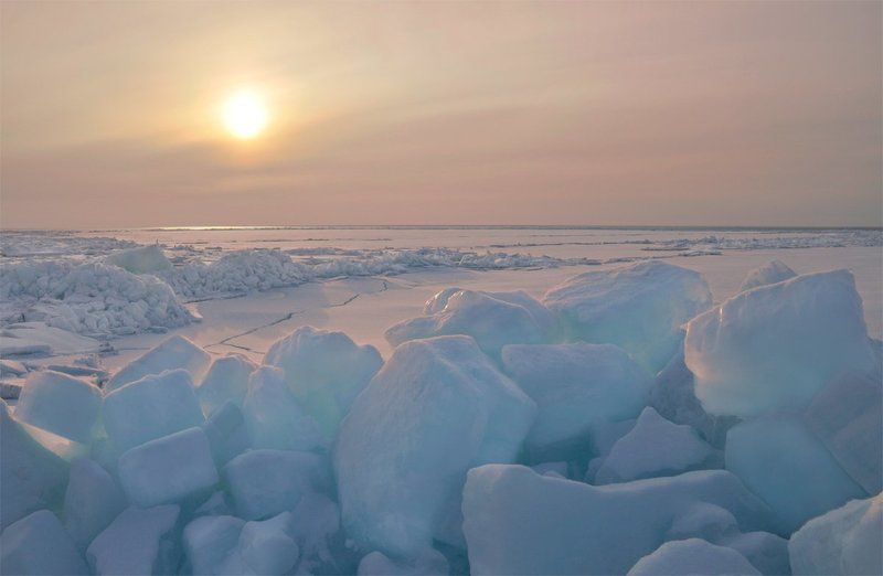 сахалин, лёд, зима, лед, зинаида макарова, zinaida makarova Свечение фото превью