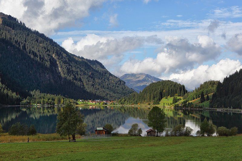 австрия, альпы, haldensee  фото превью