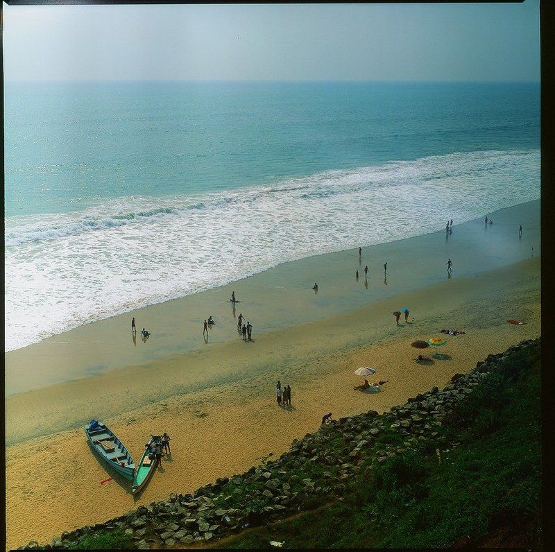 индия, варкала, пляж, море, лодка Варкала фото превью