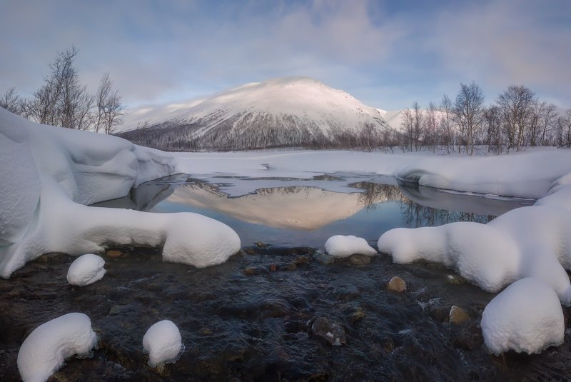 Кольский. Озеро Малый Вудъявр. фото превью