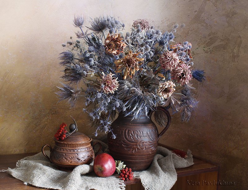 Букет сухоцветов . фото превью