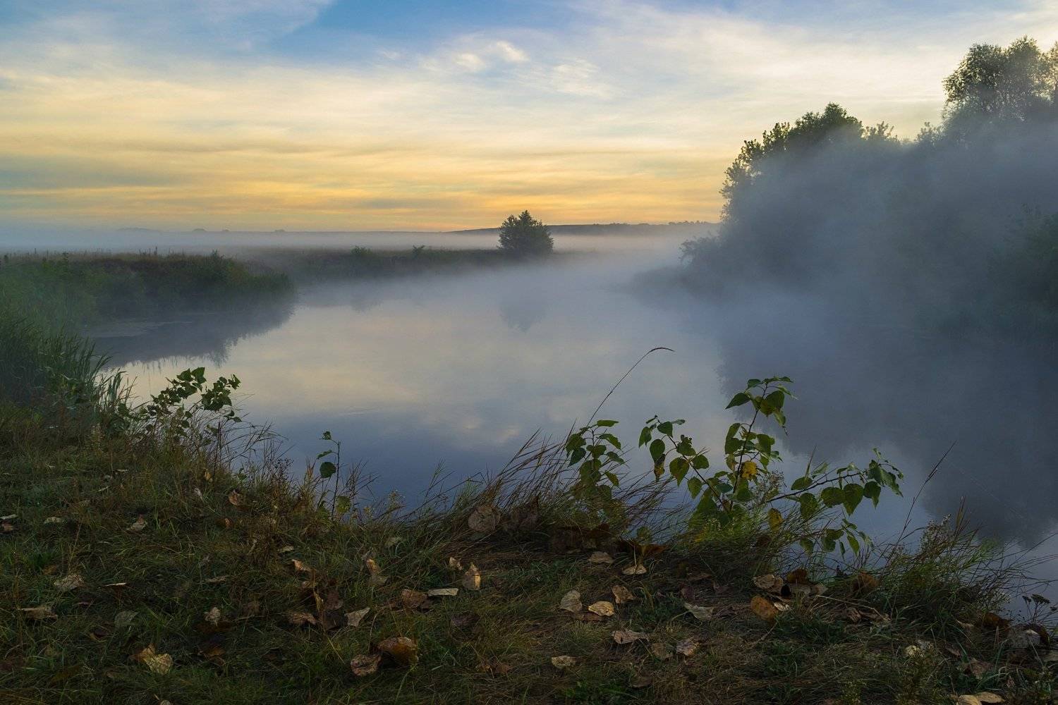 осень,пейзаж,природа,туман,река,украина,сергей корнев,красота,композиция,искусство,фотограф,фотография,свет,ракурс,арт, Сергей Корнев