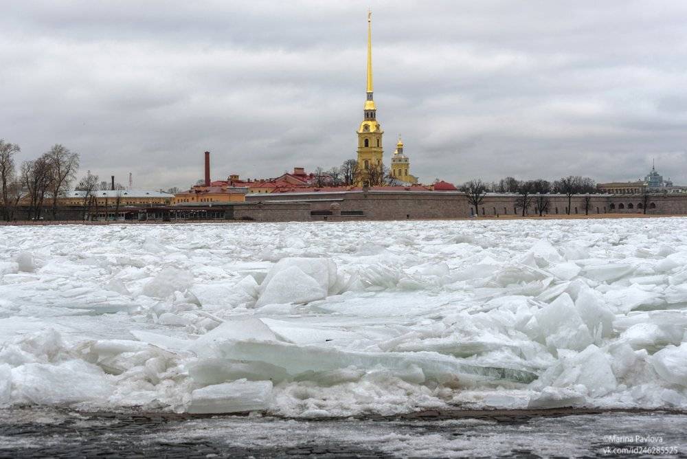 город, санкт-петербург, река нева, петропавловская крепость, стрелка васильевского острова, лёд на неве, городской пейзаж, Марина Павлова