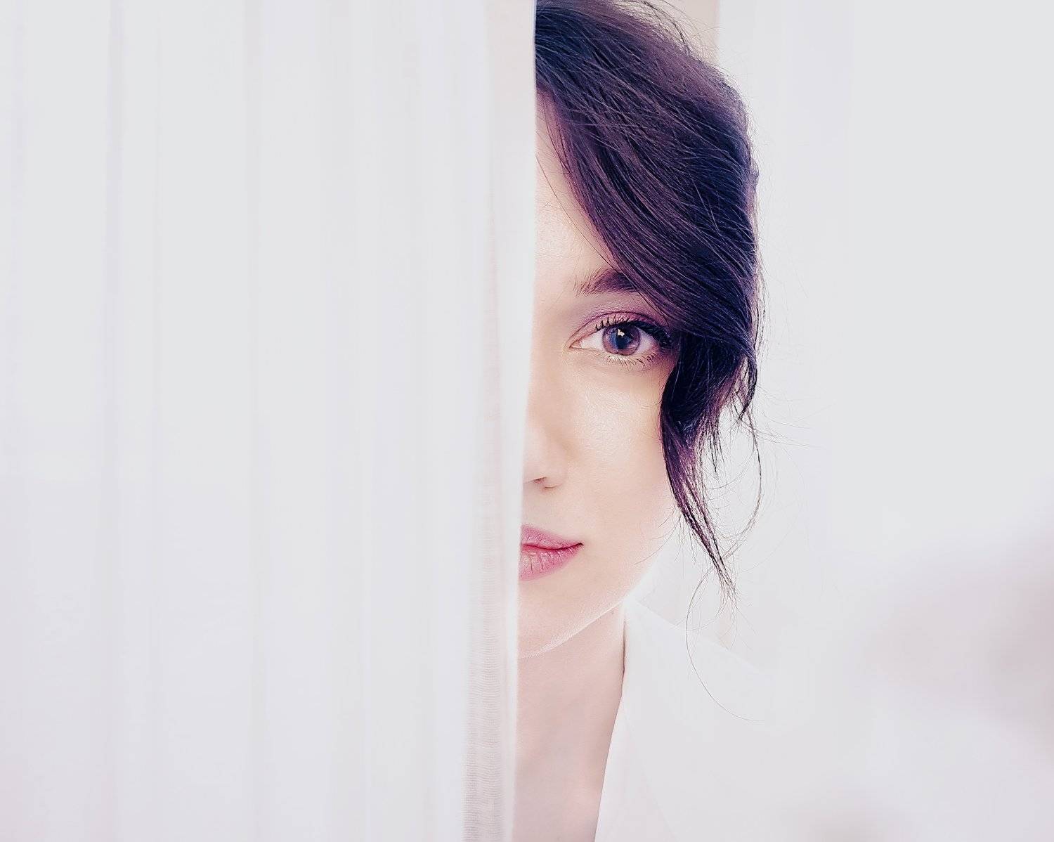 глаза, взгляд, портрет, девушка, Алексей Алексеев