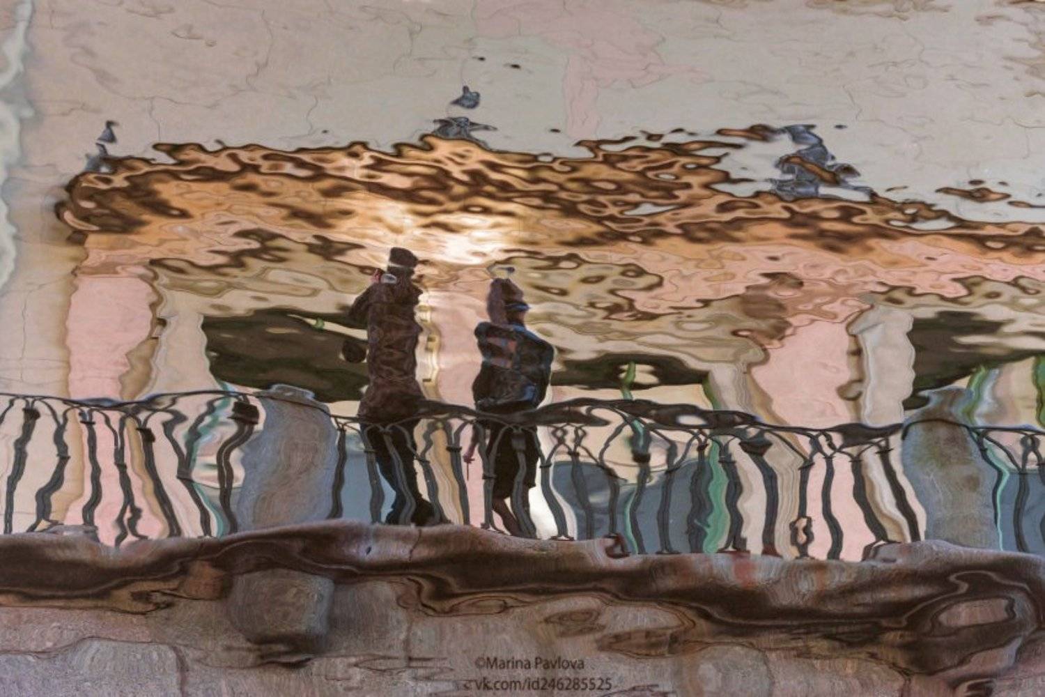 город, санкт-петербург, зимняя канавка, акваабстракция, абстракция, отражение на воде, парейдолия, петербургские акварели, Марина Павлова